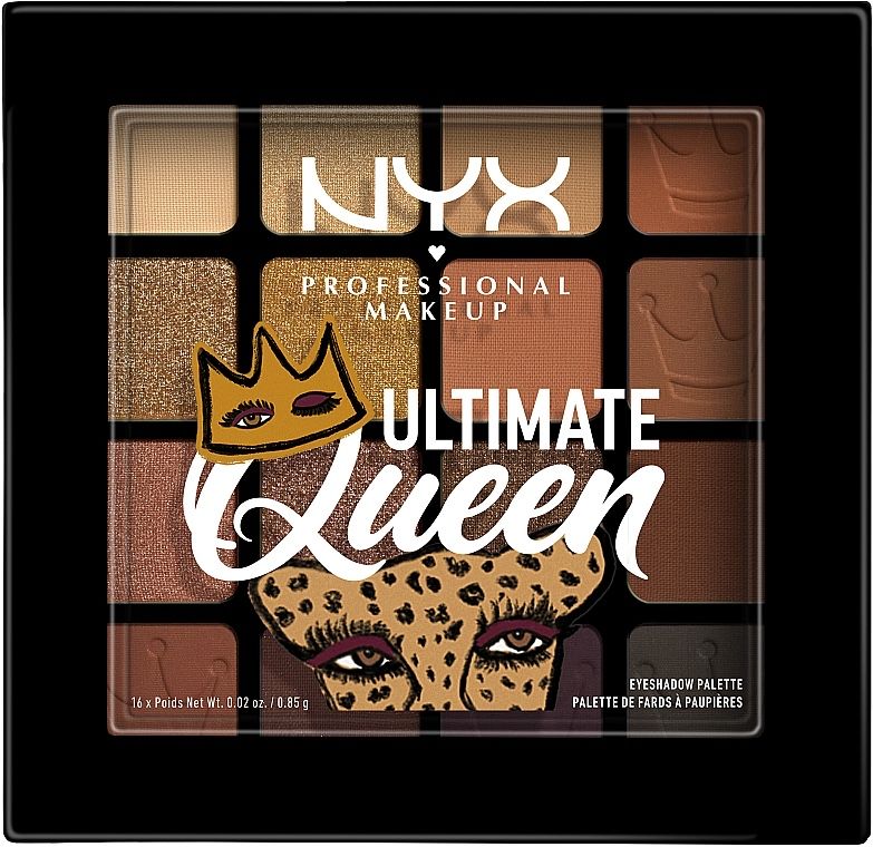 Нюдова палетка тіней NYX Professional Makeup Ultimate Queen Palette