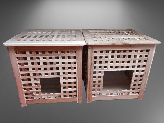 Mesa apoio quadrada madeira (IKEA HOL)