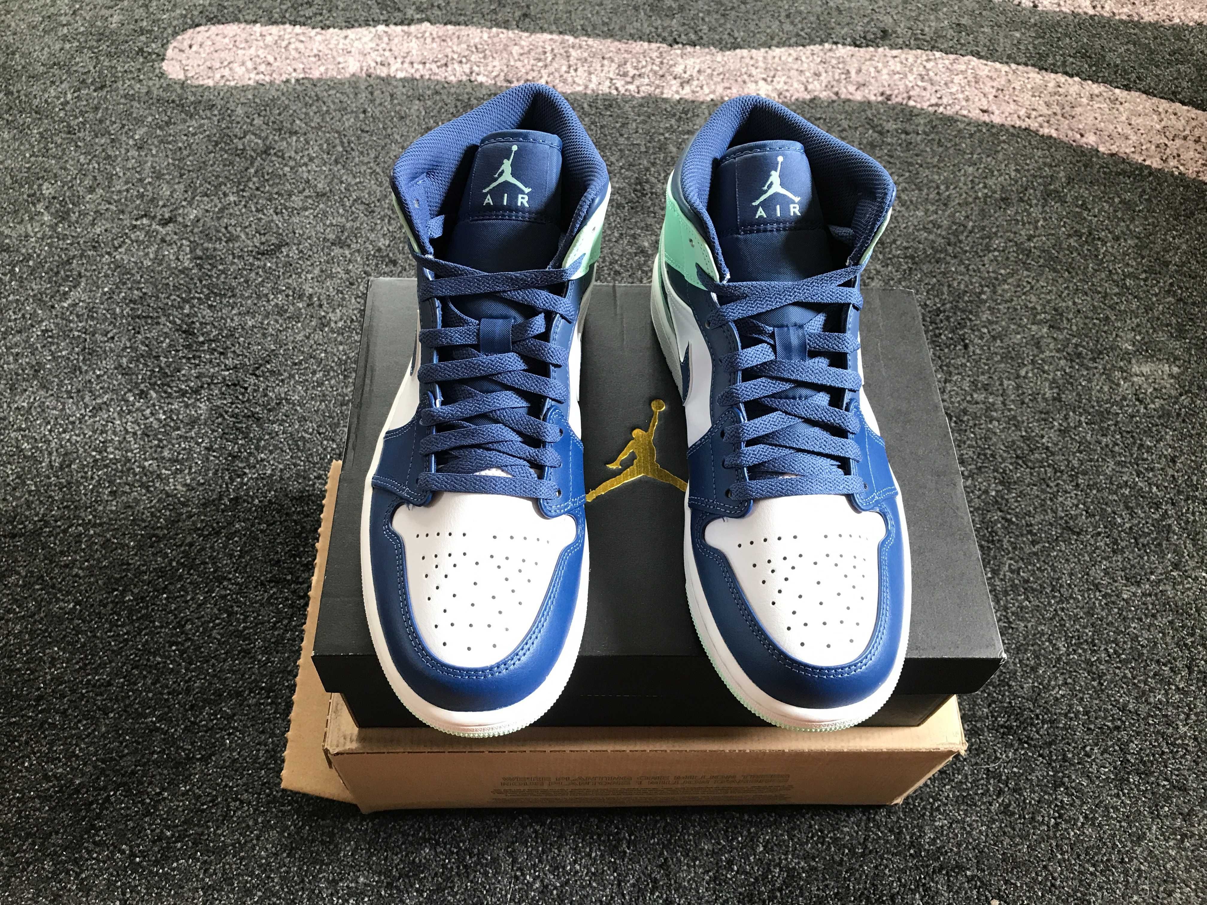 NOWE Air Jordan 1 Mid Mystic Navy Mint Foam r.42,5 (9 US)