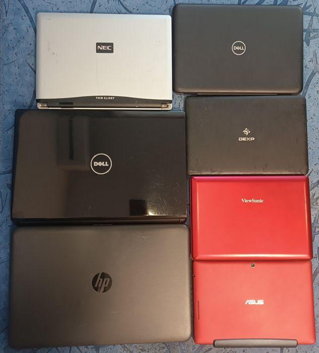 Лот 7шт по 300 грн. на запчастини Dell 3190 Studio 1555 HP 255 G4 Asus