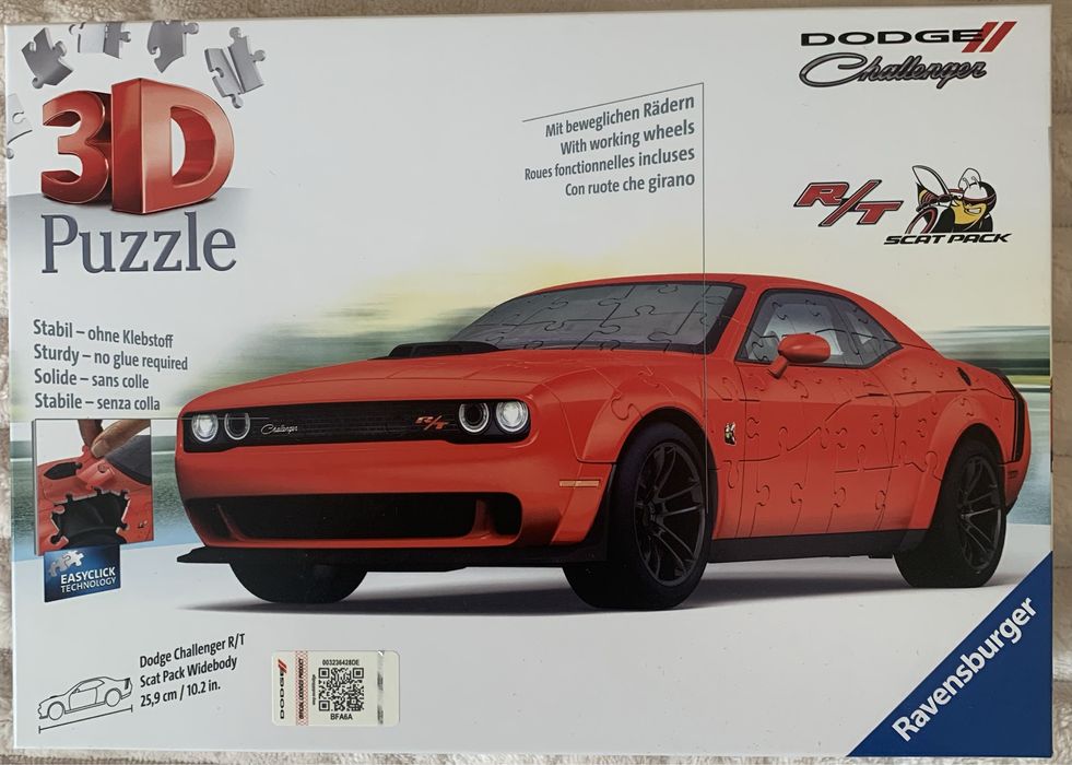3D Pazzle Dodge challenger
