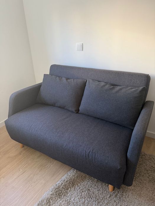 Sofá-cama cor antracite