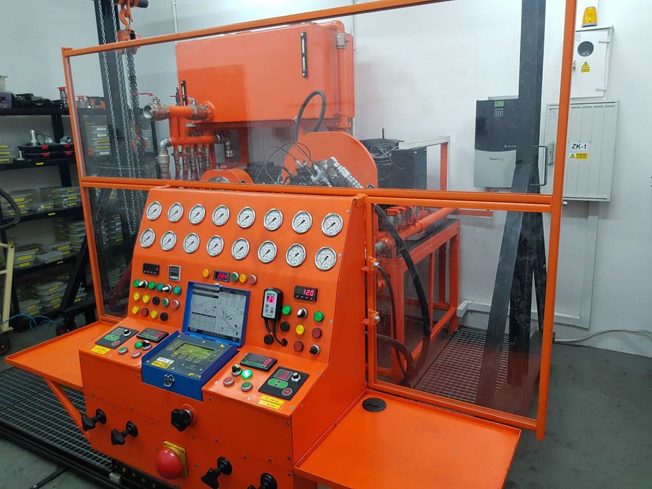 Stanowisko testowe do sprawdzania pomp hydraulicznych 420 bar  55 KW