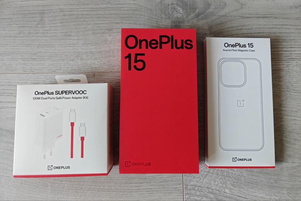 OnePlus 15 16/512, zestaw: etui, ładowarka 120w