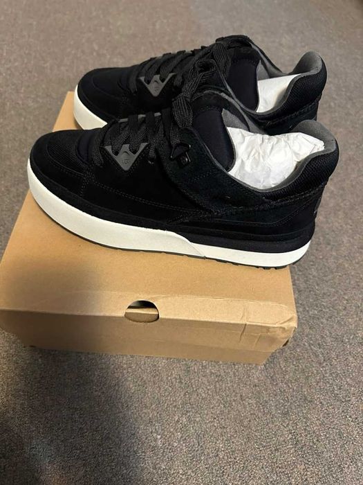 UGG 47 Оригинал Новые Кожаные Кроссовки Ботинки Черные США Деми Зима