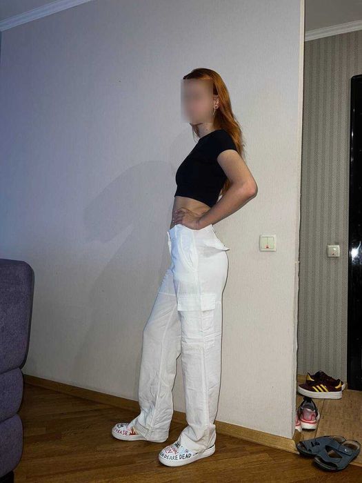 Легкі жіночі штани H&M (льон), р. 36EU