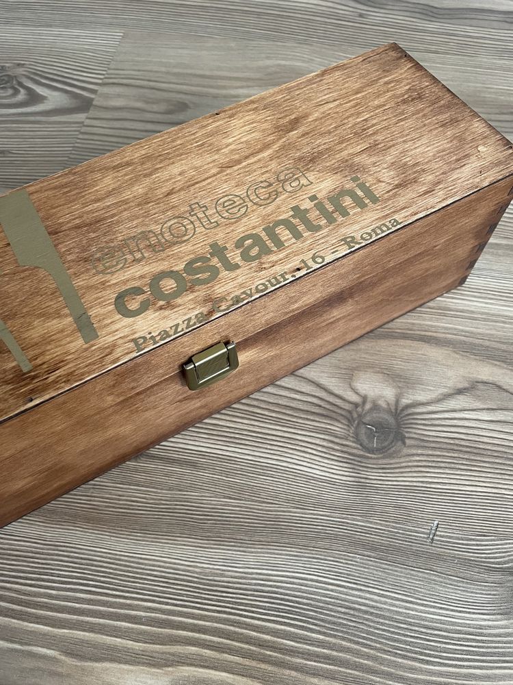 Деревянная подарочная коробка для бутылок, деревянный бокс