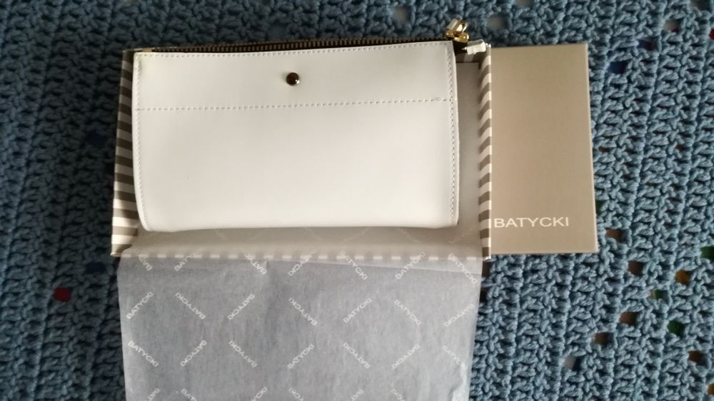 Batycki kosmetyczka skórzana