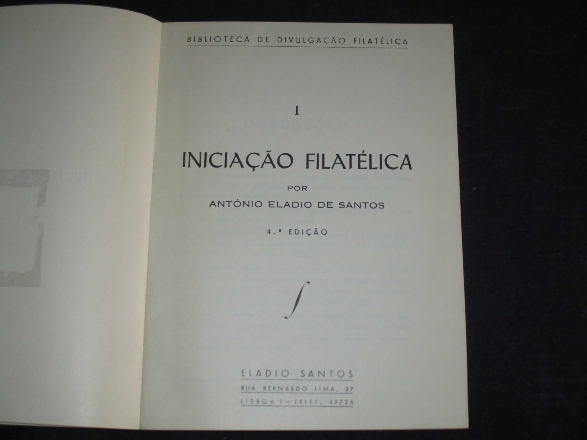 Livro Iniciação Filatélica Eládio de Santos