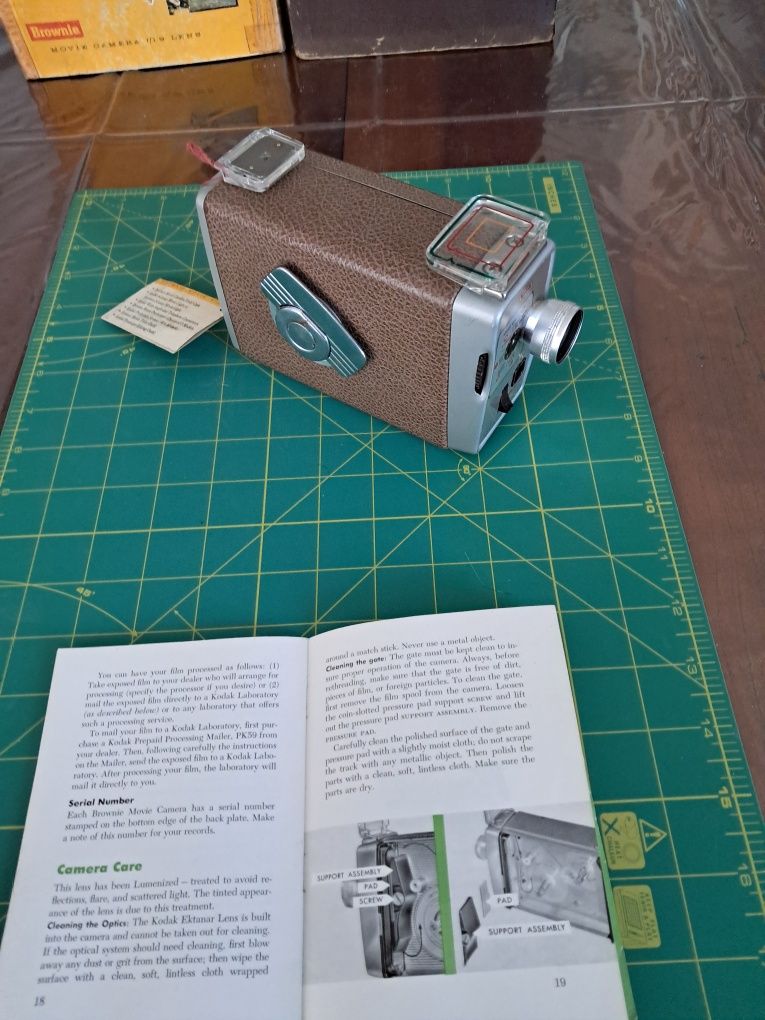 Câmera de filmar Brownie.