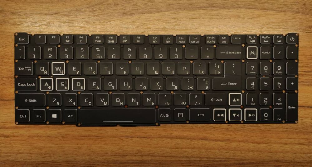Клавіатура Acer predator helios 300 ph31552, ph31751, acer nitro 5 an5