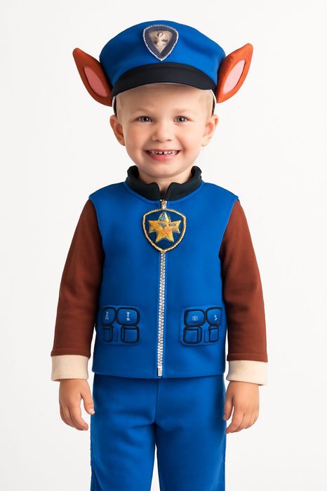 Strój Przebranie Kostium PSI PATROL POLICJANT CHASE 86/92 ( S )