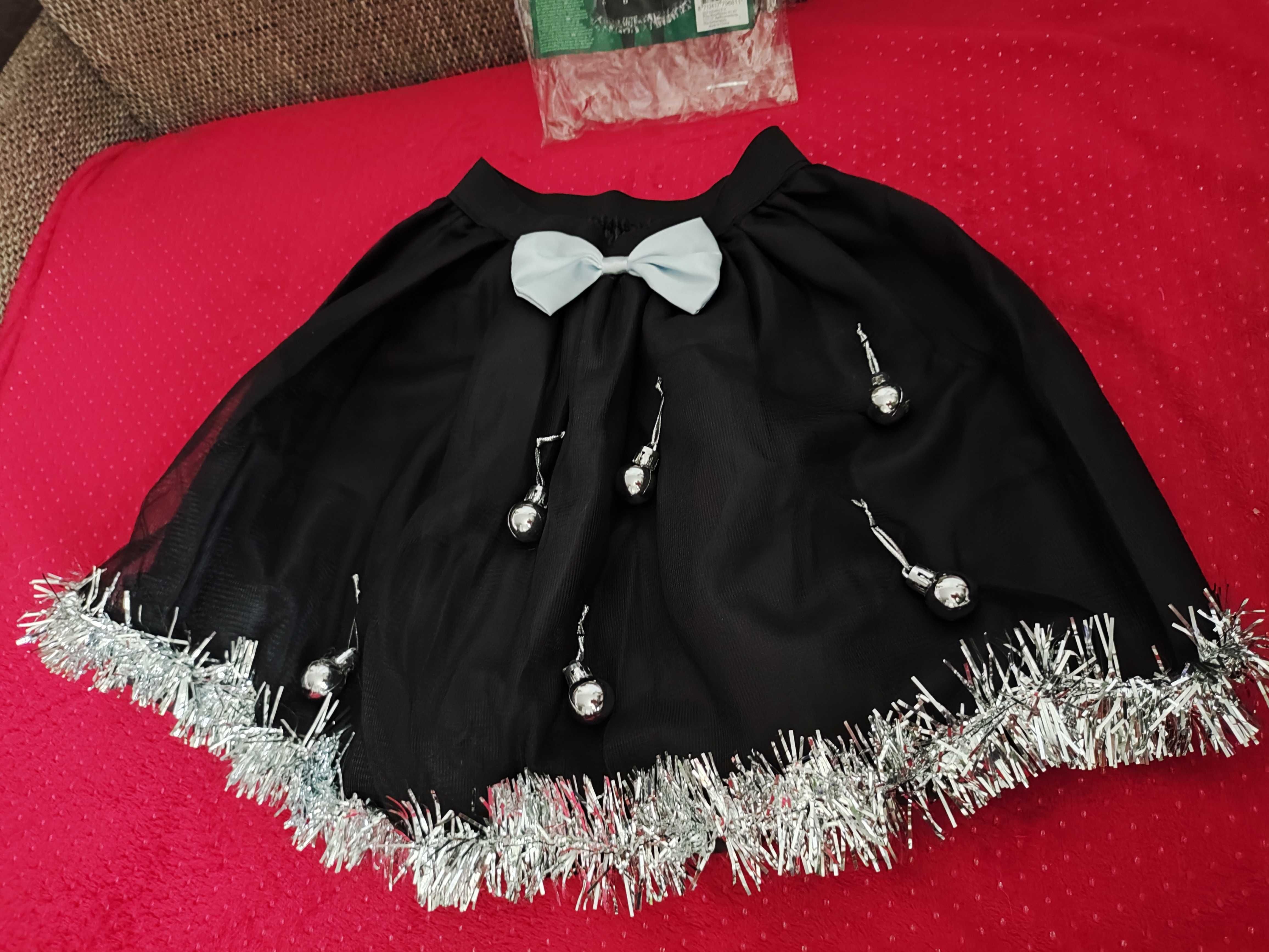 Spódnica czarna tiulowa bal sylwestrowy spódniczka kostium sukienka