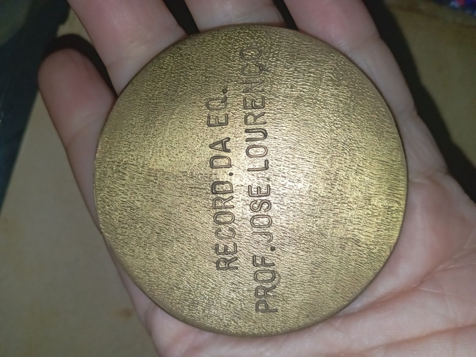 Medalha Record da equipa prof José Lourenço