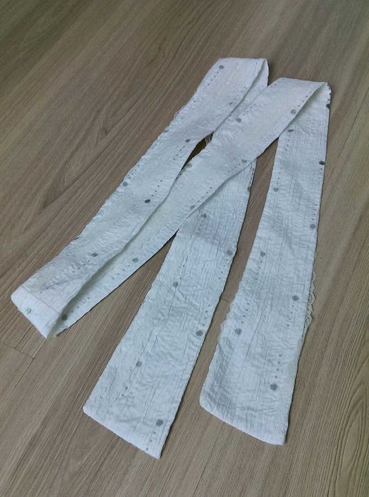 Pasek sznurek do sukienki biały 185 cm