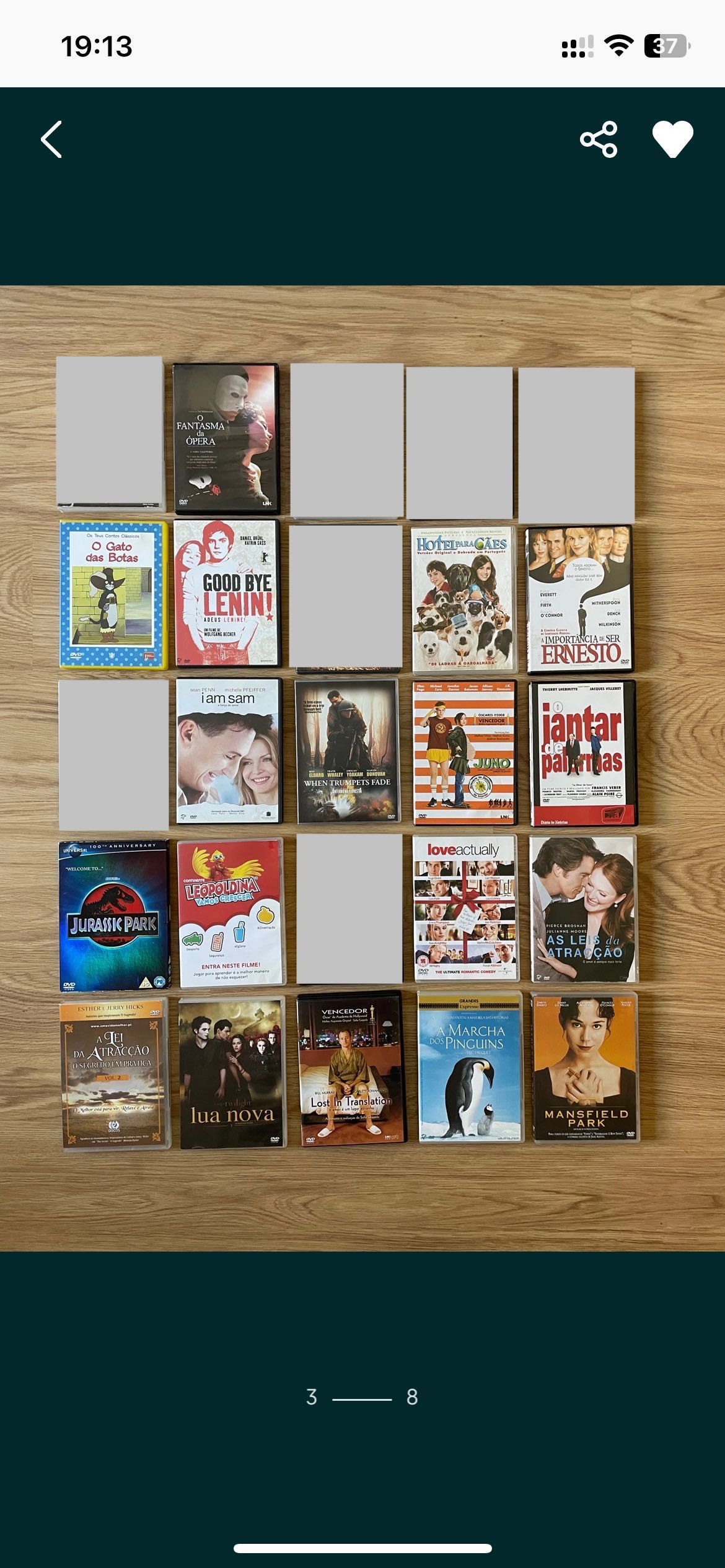 Vários filmes em DVD