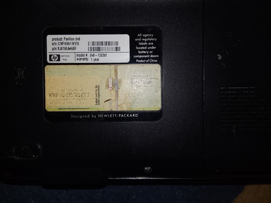 portátil HP DV6 já não tem carregador