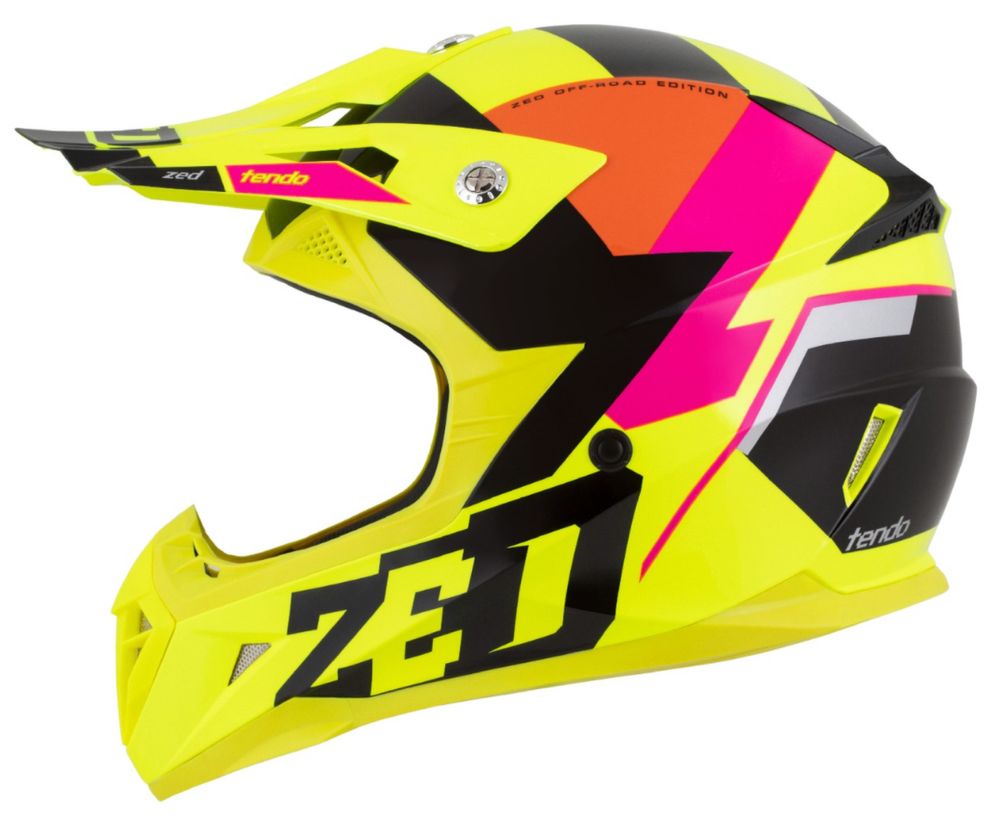 kask crossowy motocyklowy ZED interkom ready ece 06 GOGLE GRATIS XS-XL
