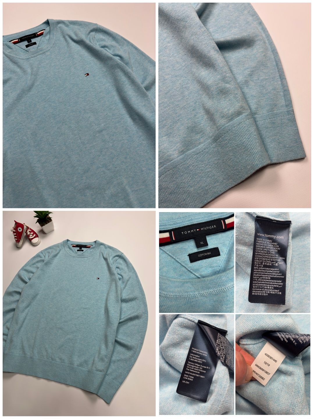 Свитшот свитер джемпер Tommy Hilfiger originals оригинал size XL
