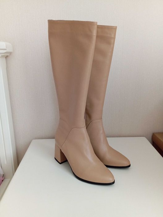 Нові чоботи шкіра новые сапоги кожа