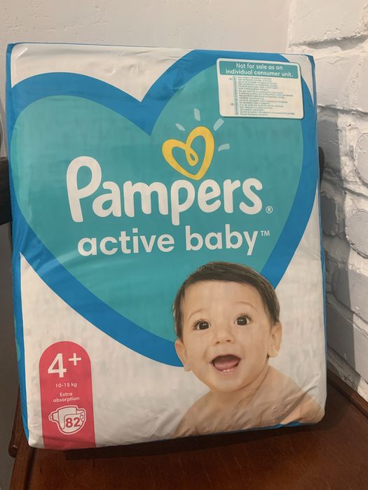 pampers 4+, 10-15 кг 82шт extra absorption/памперсы4+
