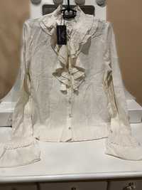 Новая рубашка жемчуг белая блуза maje