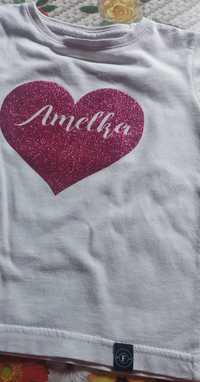 Koszulka z napisem Amelka