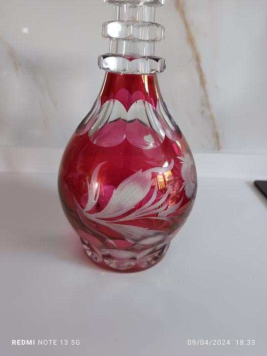 Licoreira cristal vermelho