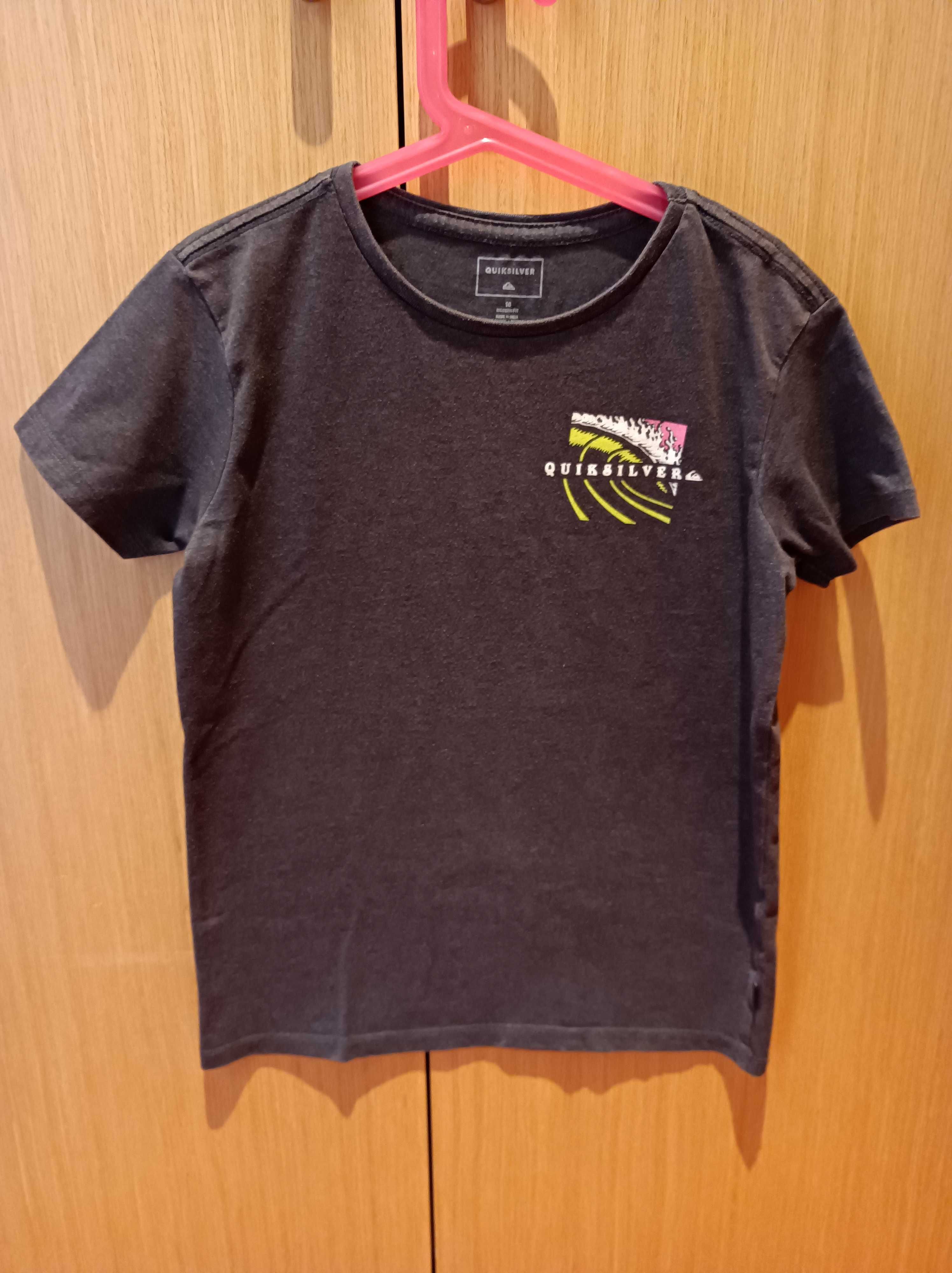 Conjunto calções e 3 tshirts 8-9anos  RipCurl, Quiksilver, Everlast