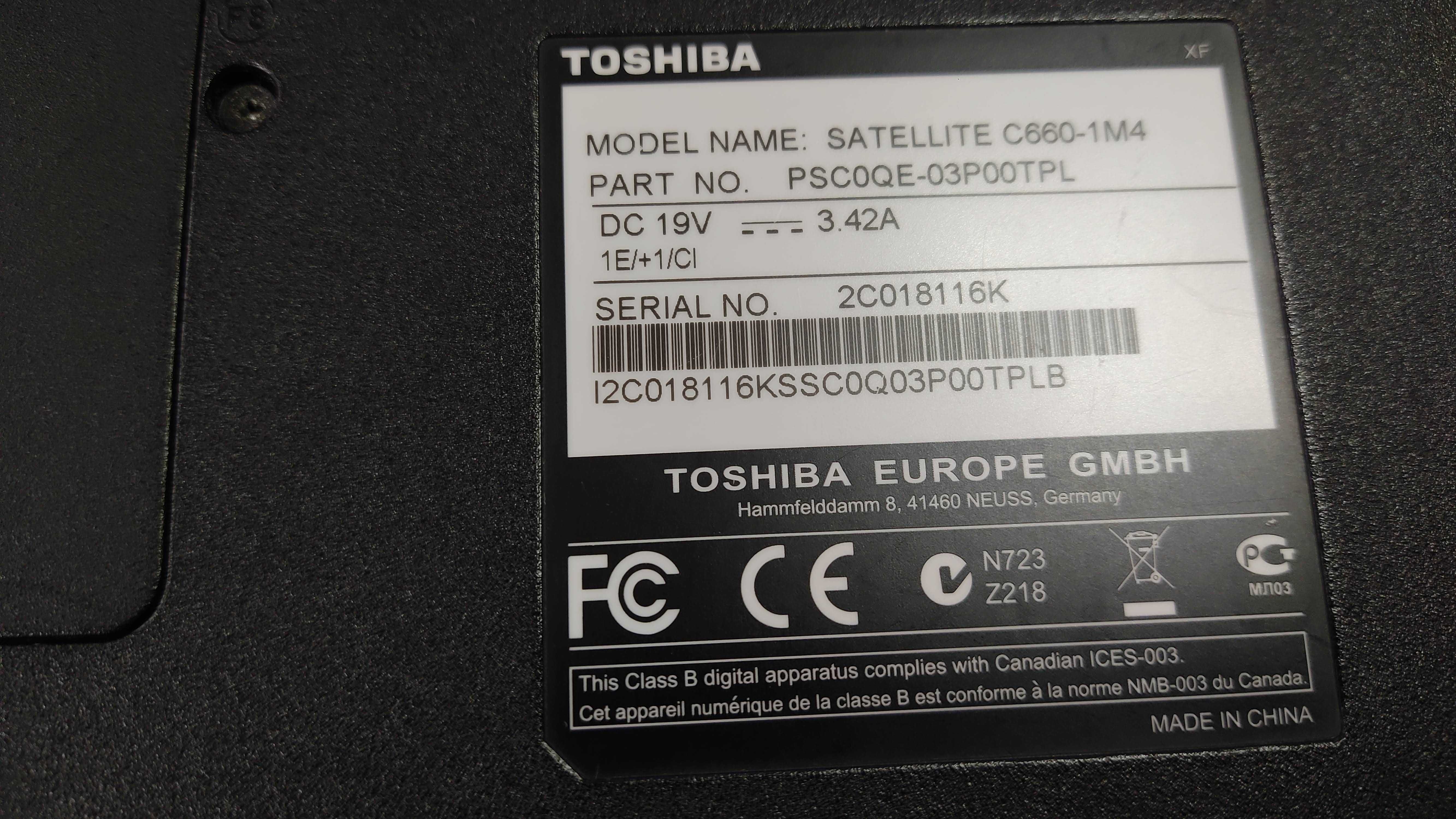 Toshiba Satellite C660-1M4