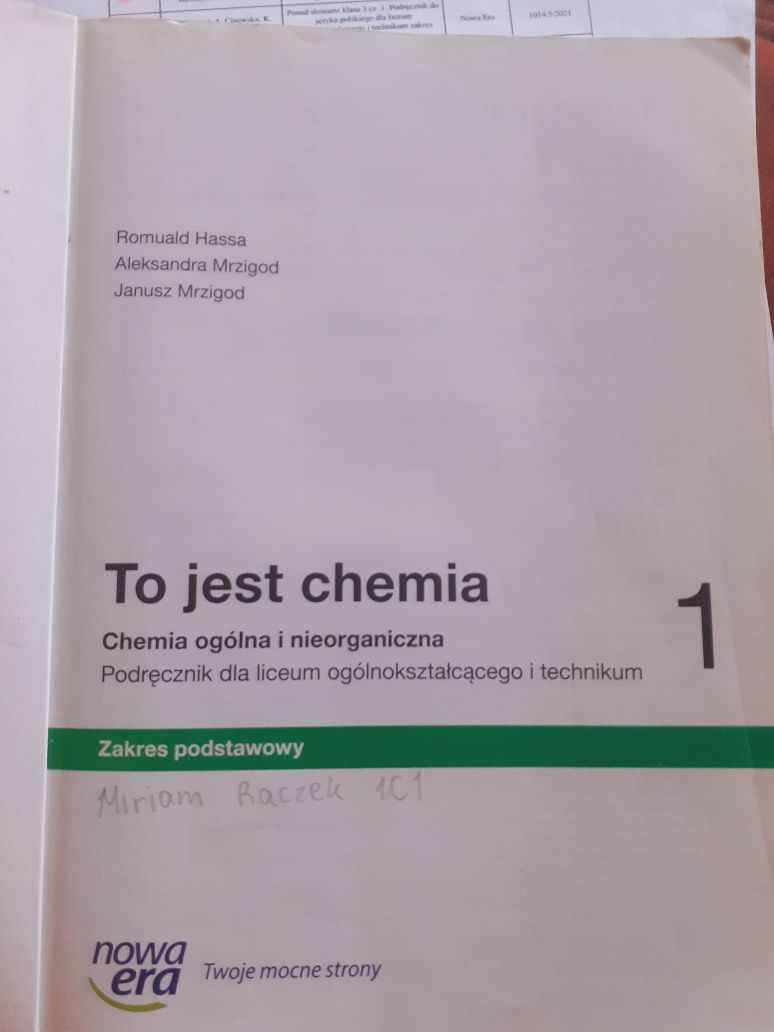 To jest chemia 1