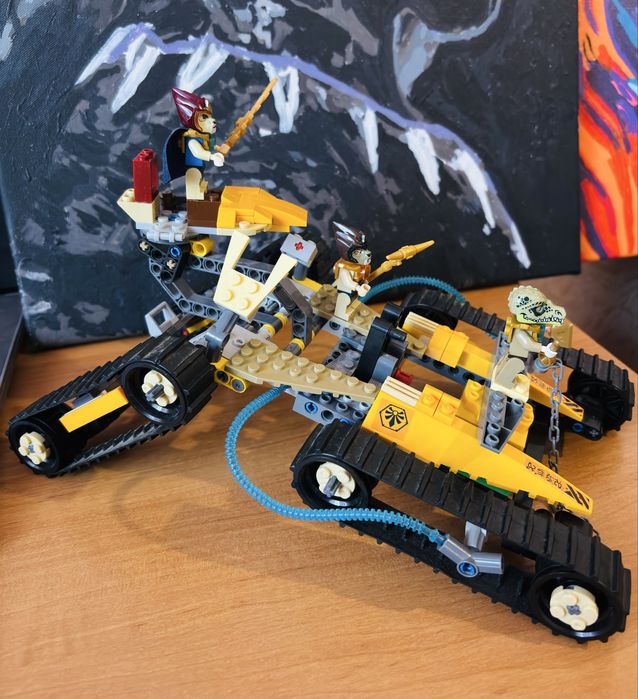 Конструктор Chima, набор Чима і машина  3 фігурки зі зброєю