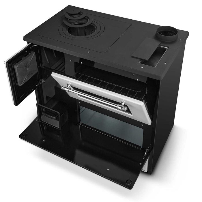 Kuchnia węglowa grudziądzka na drewno Piekarnik OMEGA 701 BIAŁA 9 kW