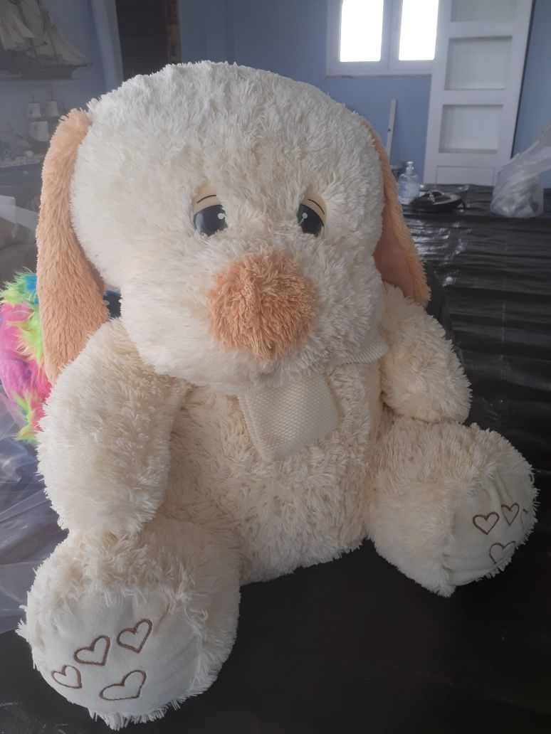 Peluche cor creme. são 2