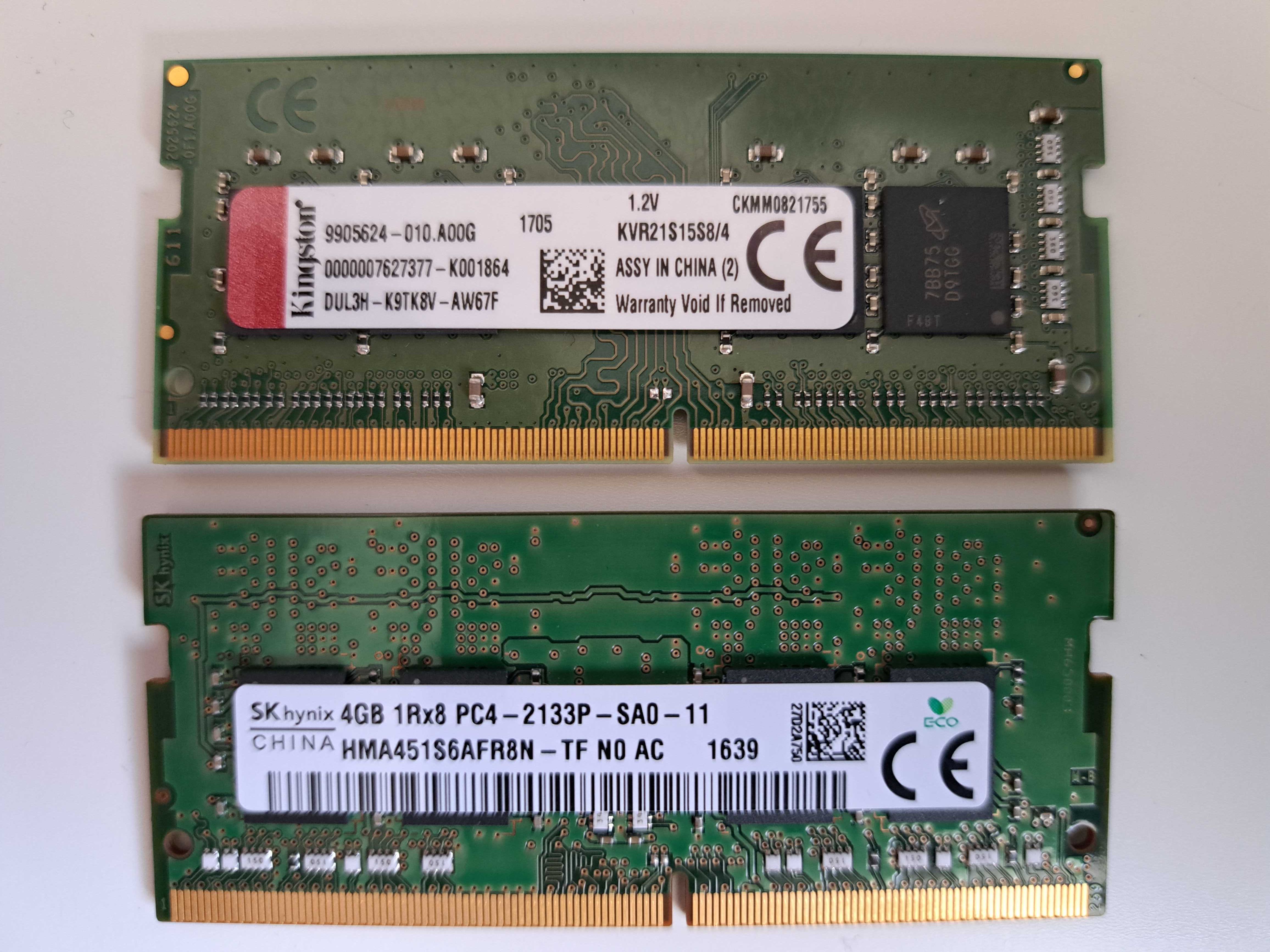 8GB RAM SODIMM 2x4GB 2133MHz 1.2V Kingston, Hynix