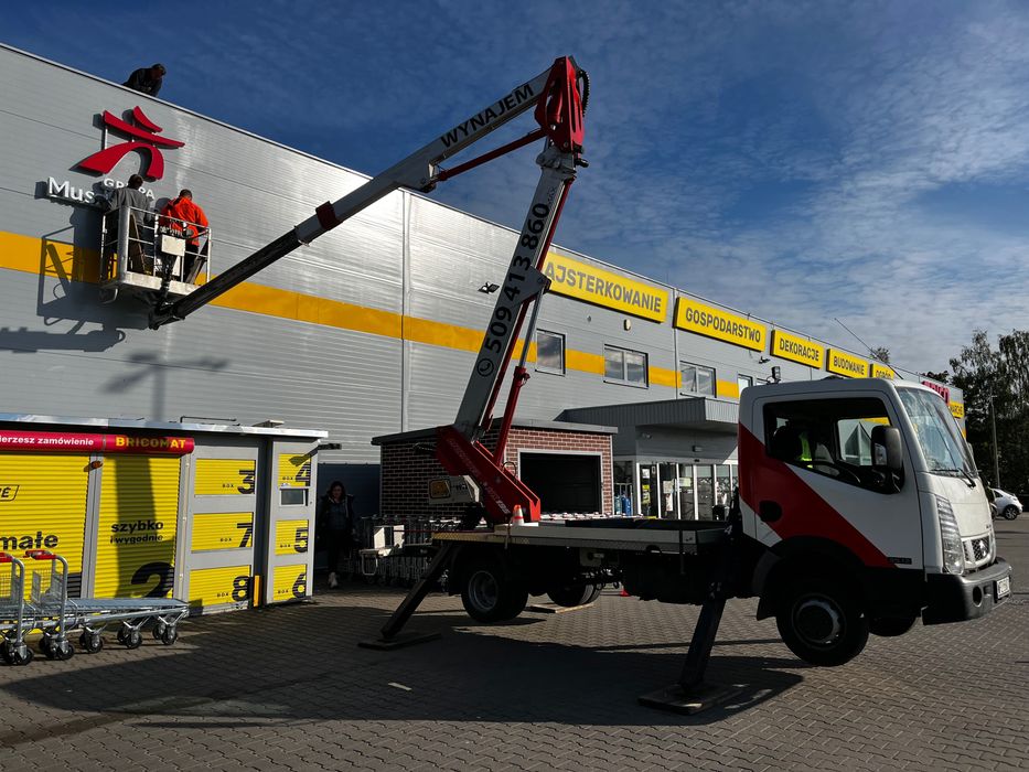 Wynajem, podnośnik koszowy