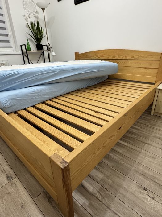 Łóżko drewniane 200x180 solidnie wykonane