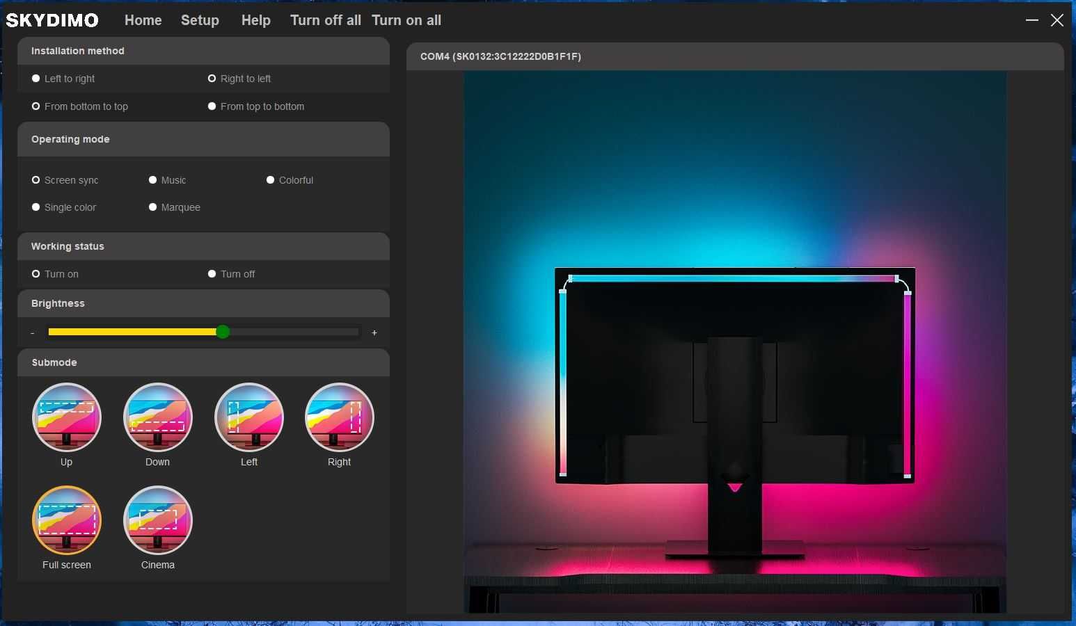 System AMBILIGHT DO MONITORA 27'-29' mocny LED PC usb/idealna jakość!