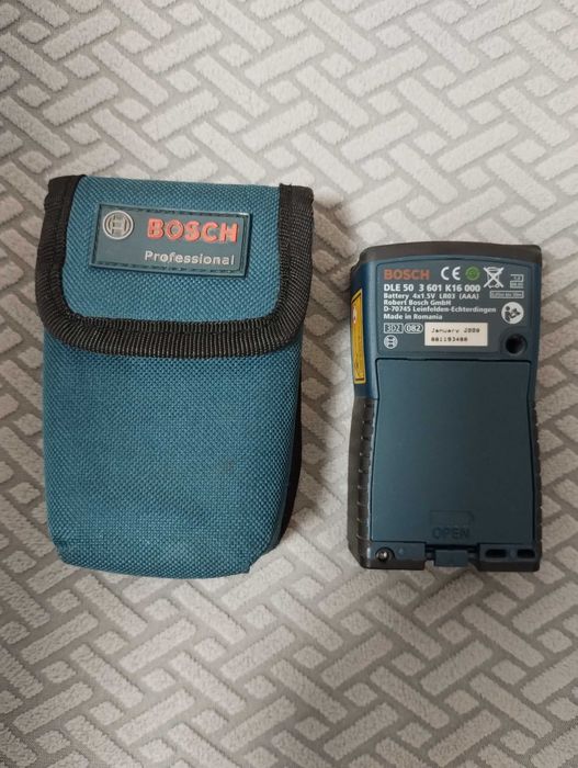 Лазерный дальномер, рулетка Bosch DLE 50 Professional