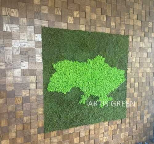 Виготовлення інтер'єрних карт зі стабілізованого моху ягелю для декору