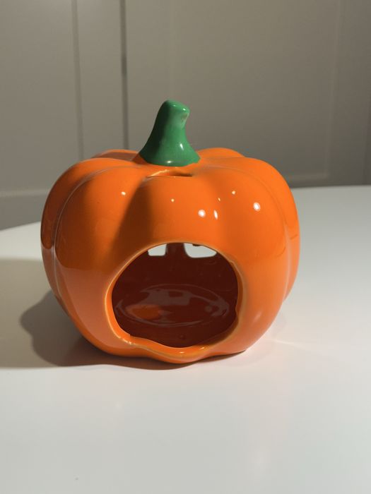 Dynia ozdoba dekoracja świecznik halloween świeczka jesień pomarańcz