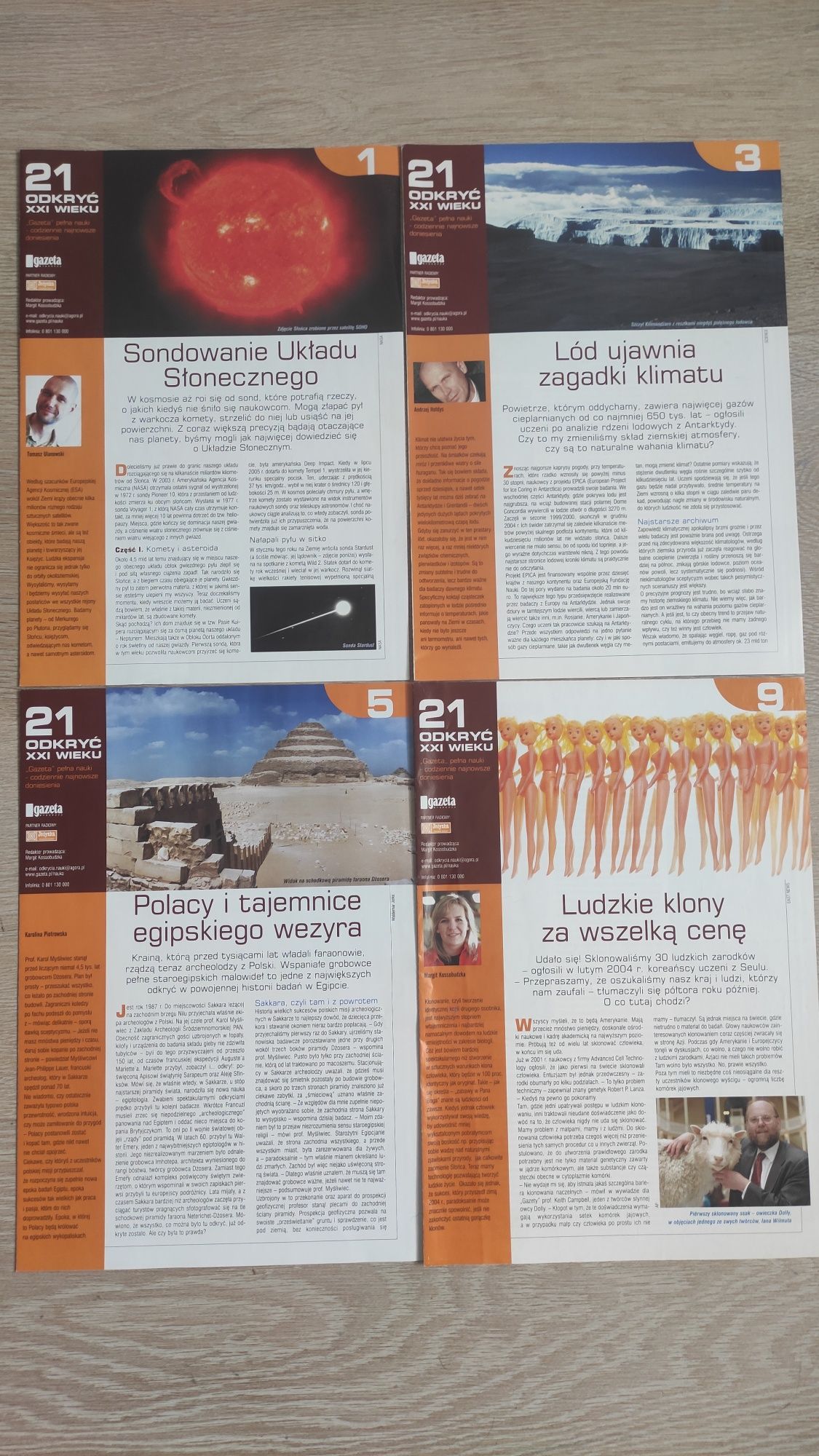 Dodatek do Gazety Wyborczej "21 odkryć XXI wieku"