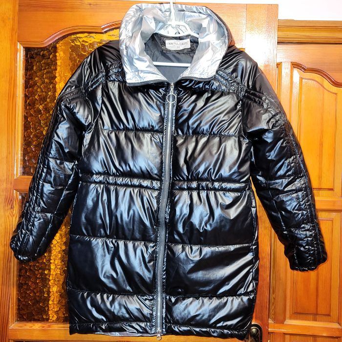 Зимний пуховик М с капюшоном