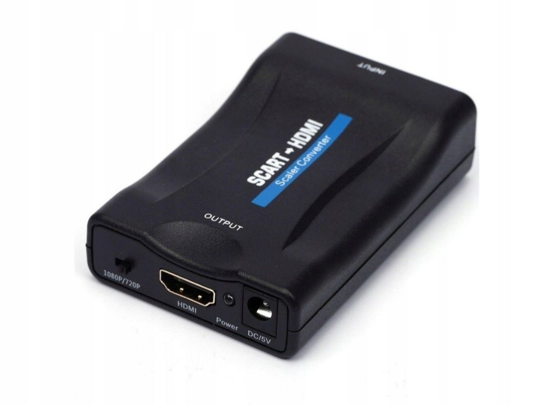 Konwerter Euro SCART do HDMI magnetowid DVD video