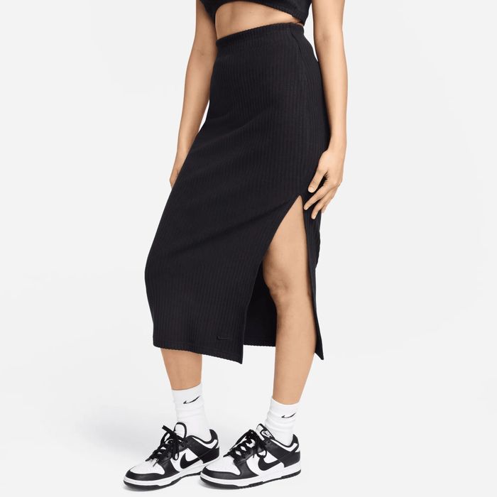 Спідниця Nike Sportswear Chill Knit Ribbed Md Skirt Fq1636-010