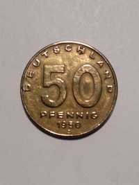 Moeda de 50 Pfennig 1950 Alemanha