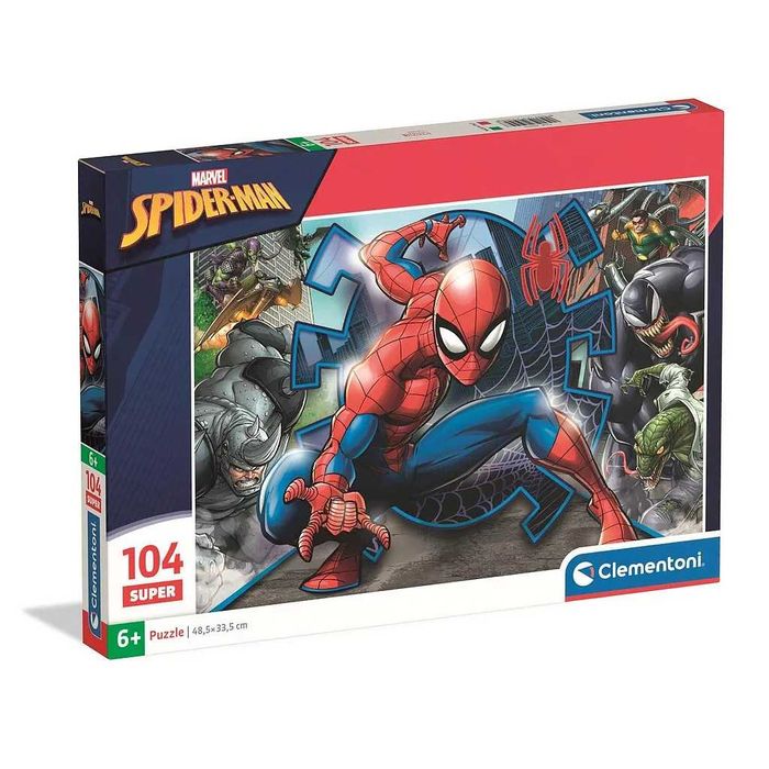 Puzzle Clementoni Spider-Man Pokember Super 48,5x33,5cm 104 peças
