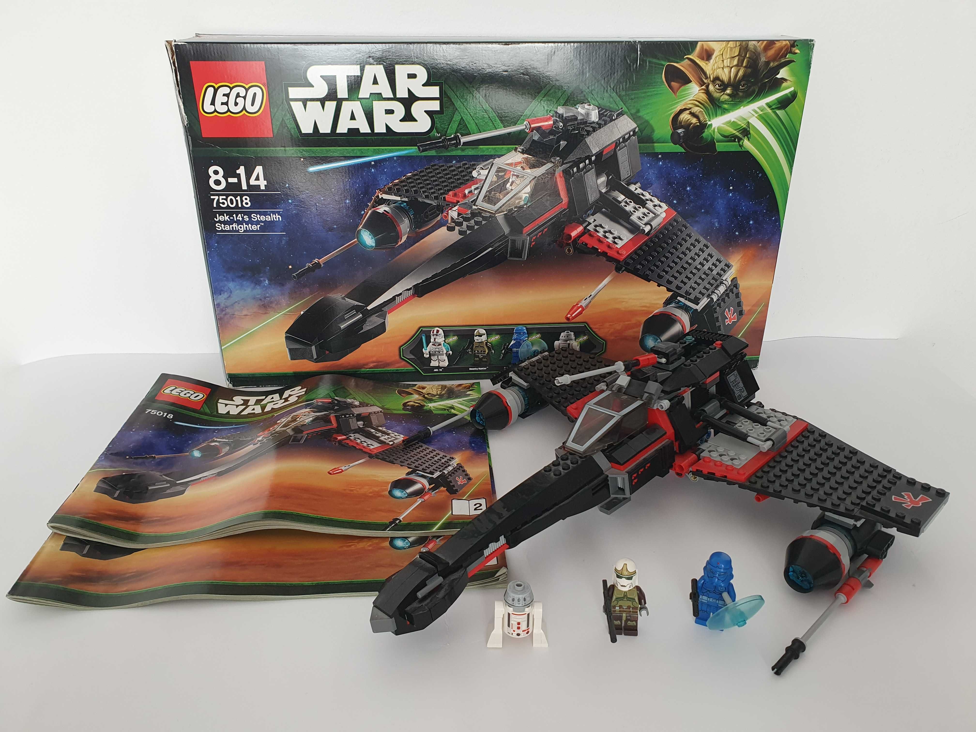 LEGO Star Wars 75018 JEK-14s Stealth Starfighter ŁOWCA NAGRÓD - unikat