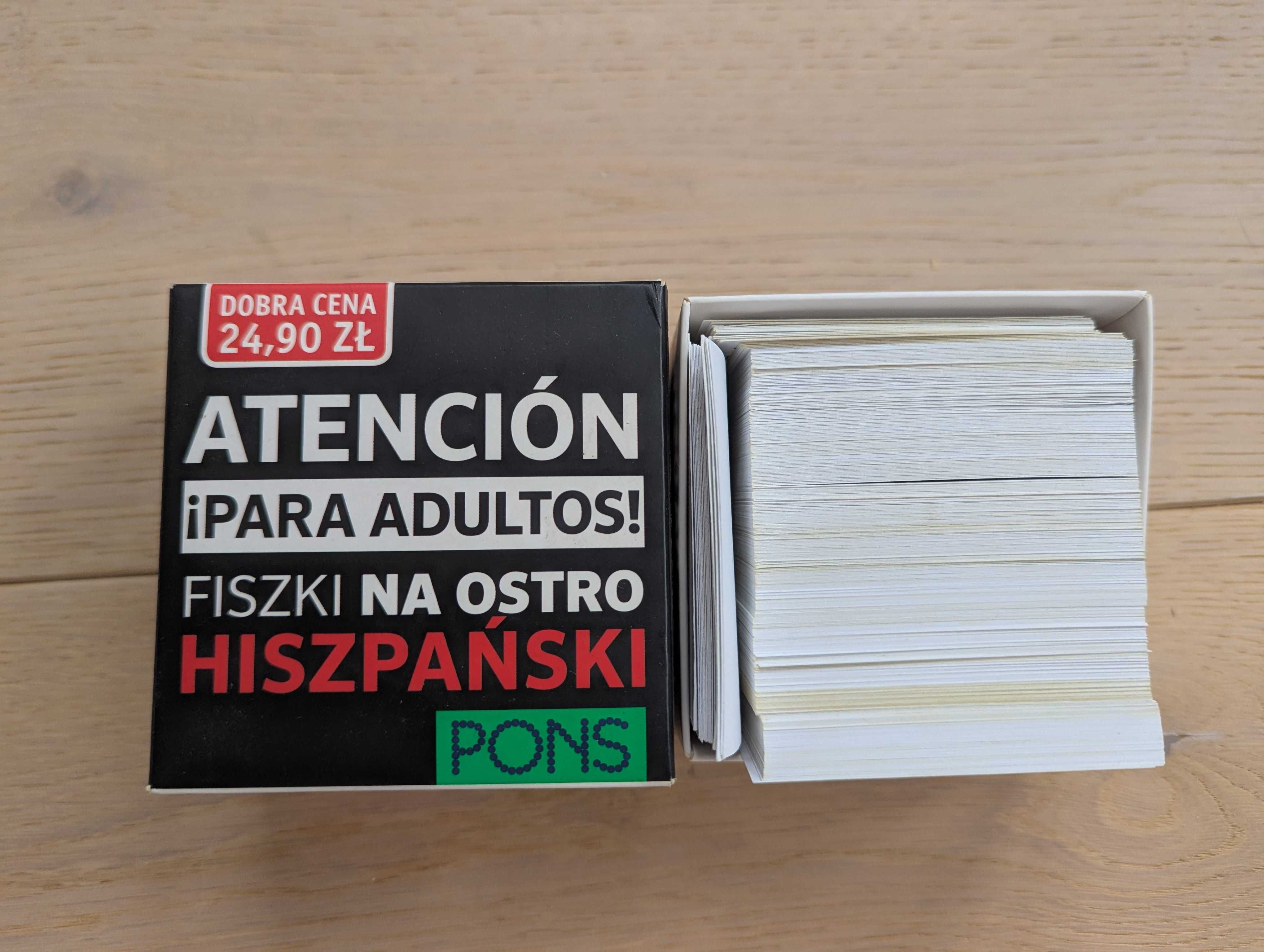 ATENCIÓN fiszki na ostro HISZPAŃSKI słówka PONS