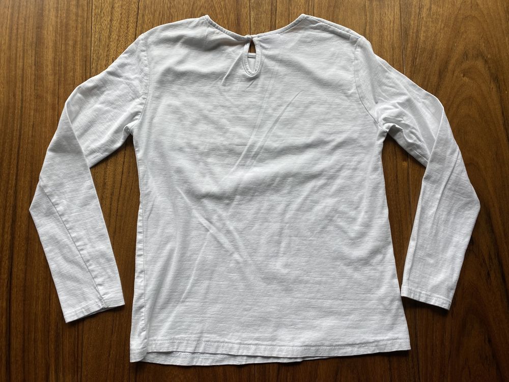Biala bluzeczka Zara r.10 l 140 cm - haft